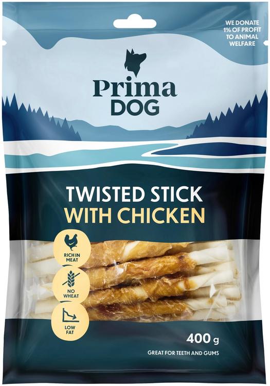 PrimaDog Kanapurutikku 13 cm, 45 kpl, 400 g
