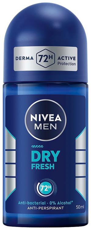 NIVEA MEN 50ml Dry Fresh Deo Roll-On -antiperspirantti