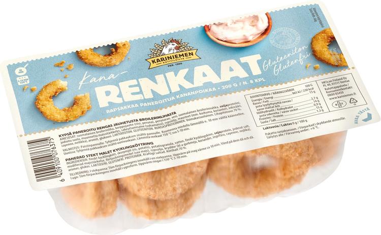 Kariniemen Kananpojan Kanarenkaat Gluteeniton 200g