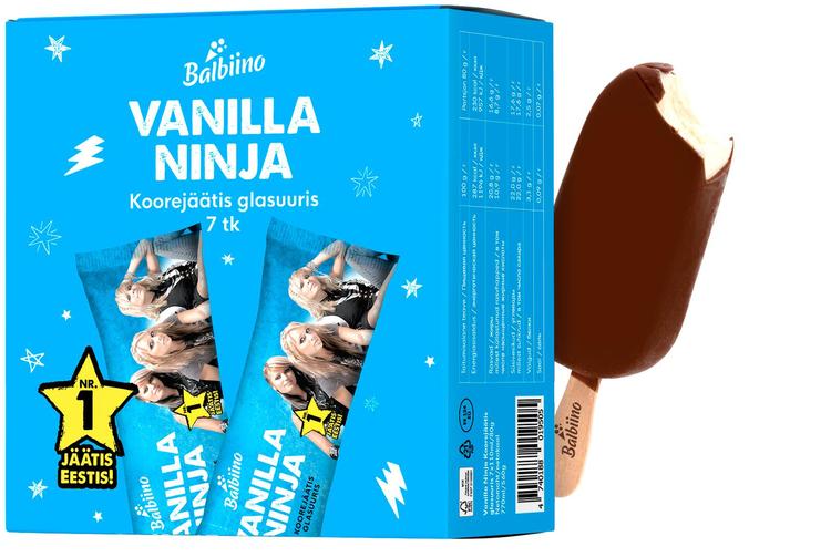 VANILLA NINJA Koorejäätis glasuuris 7x110ml/80g