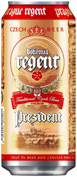 Bohemia Prezident Lager Olut 6% 50cl tölkki