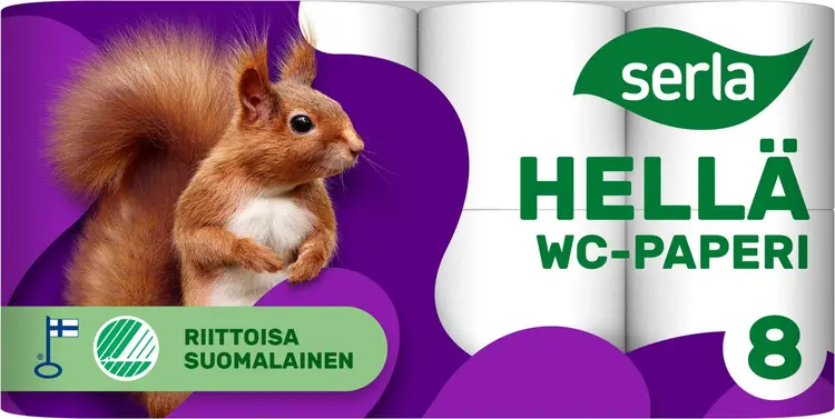 Serla Hellä WC-paperi 8rl valkoinen