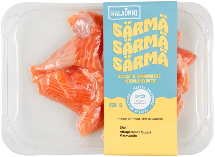 Kalaonni Särmä pannuvalmis kirjolohi kuutio 250 g