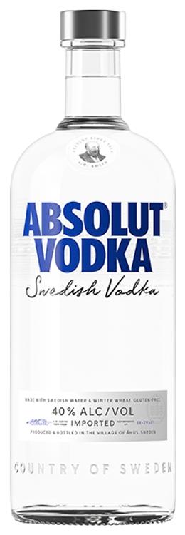 Absolut vodka 40%vol 1L