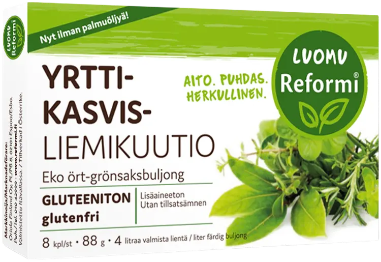 Reformi Luomu Yrttiliemikuutio 88g 8kpl