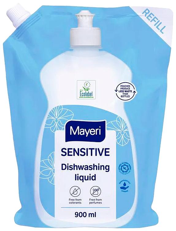 Nõudepesuvahendi täitepakk sensitive 900ml