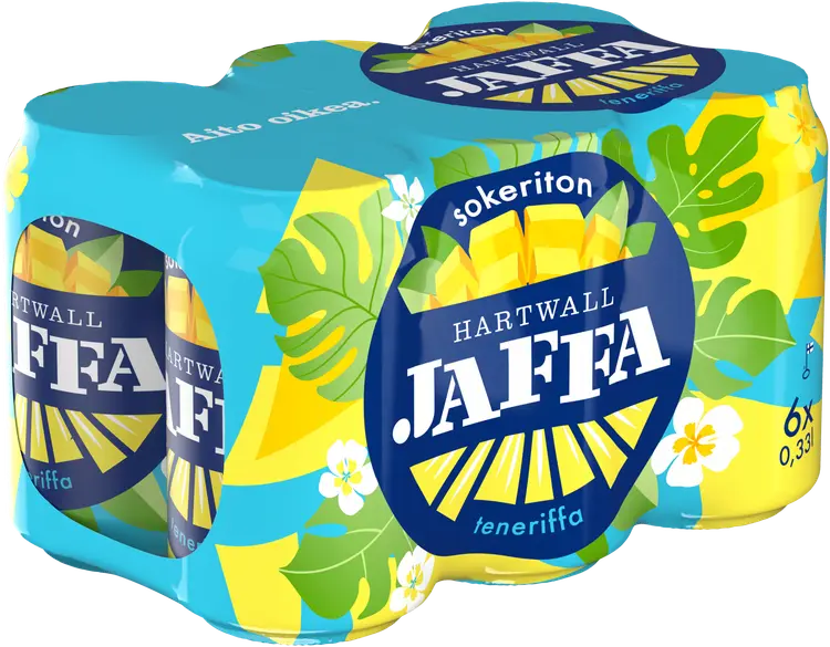 6 x Hartwall Jaffa Teneriffa Sokeriton virvoitusjuoma 0,33 l