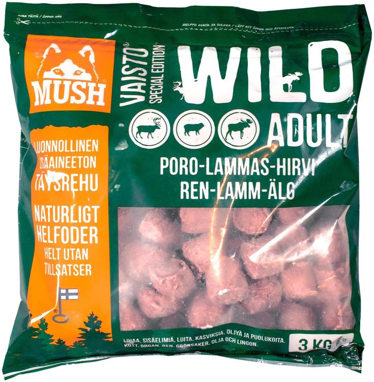 Vaisto Wild (Poro-lammas-hirvi) 3 kg