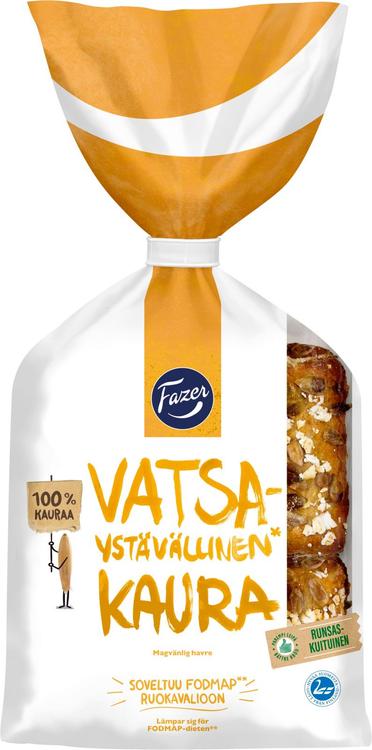Fazer Vatsaystävällinen 260g 4kpl Kaura 100% kauraleipä