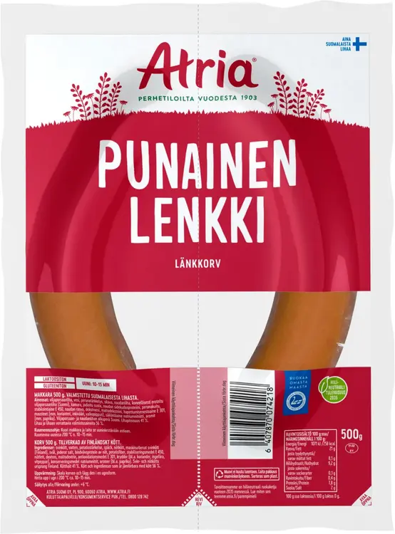 Atria Punainen Lenkki 500g
