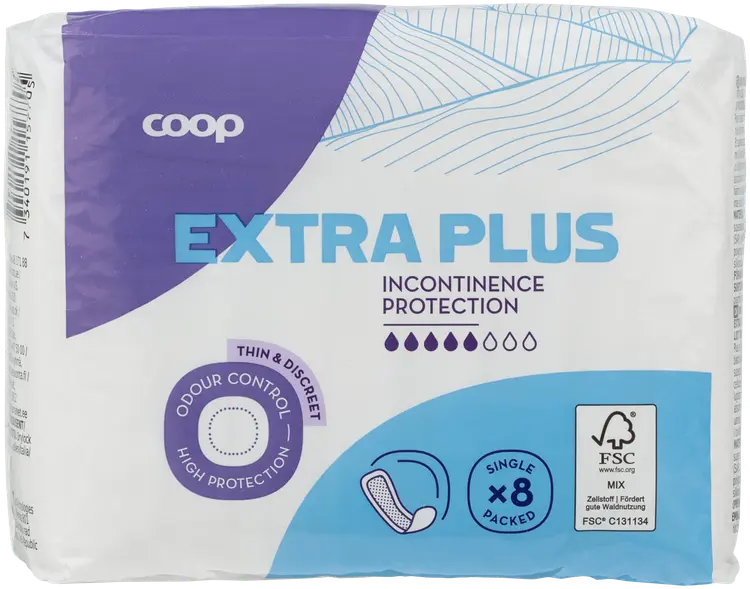 Coop inkontinenssisuoja extra plus 8 kpl