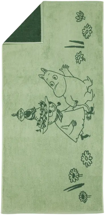 Moomin Arabia kylpypyyhe 70x140 Sydänystävät