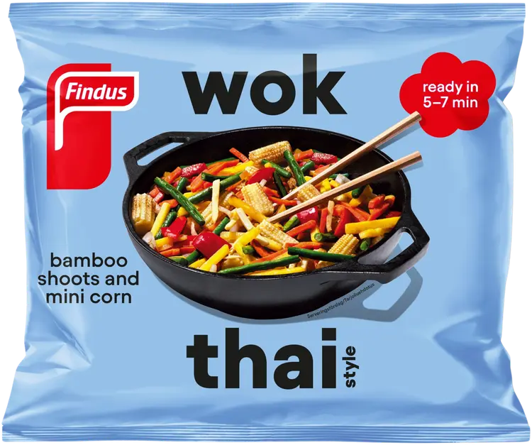 Findus Wok Thai Style 450g, pakaste