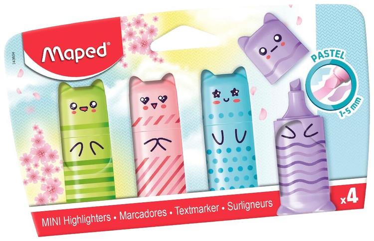 Tekstimarker fluo peps mini pastel 4tk