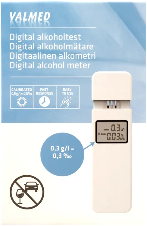 Valmed Digitaalinen alkometri 1 kpl