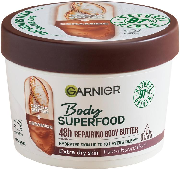 Garnier Body Superfood Cocoa vartalovoide erittäin kuivalle iholle 380ml