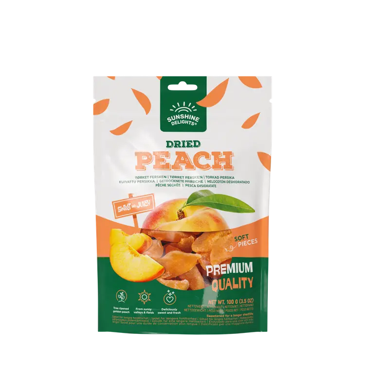 Sunshine Delights Kuivattu persikka 100g