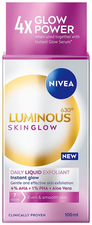 NIVEA 100ml Luminous630 Skin Glow Daily Liquid Exfoliant - kuoriva hoitoneste
