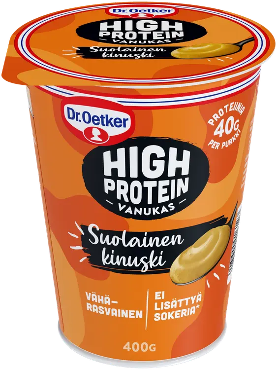 Dr. Oetker High Protein vanukas suolainen kinuski 400 g