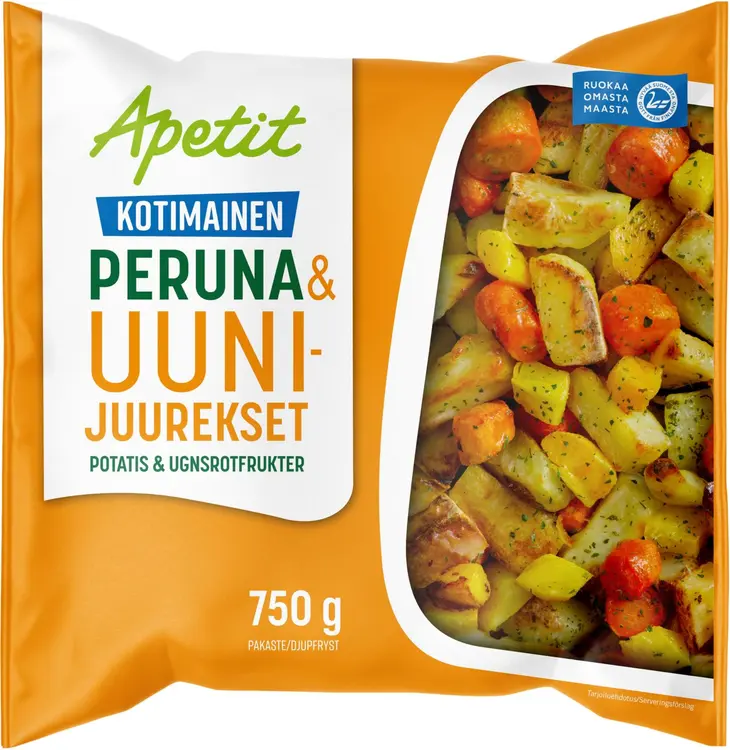 Apetit Kotimainen Peruna & uunijuurekset pakaste 750g