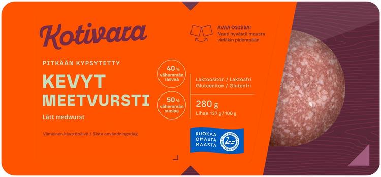 Kotivara Kevyt meetvursti 280 g