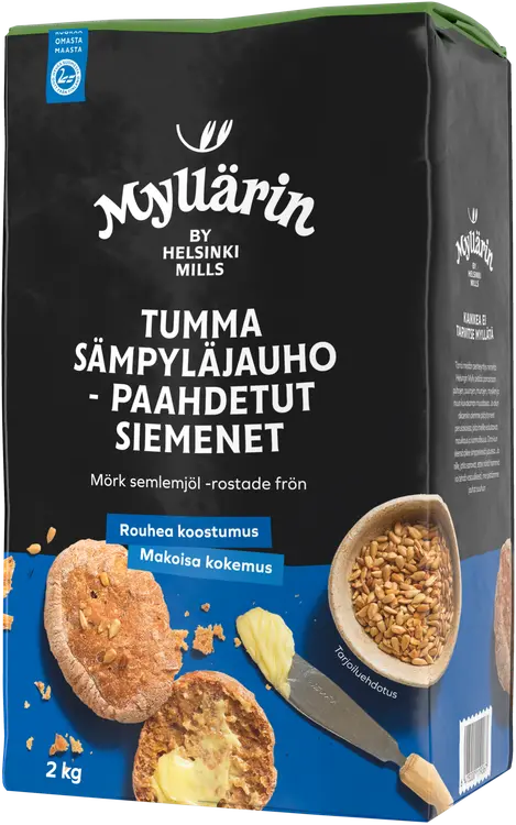 Myllärin Tumma Sämpyläjauho -paahdetut siemenet 2 kg