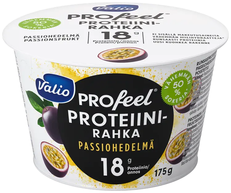 Valio PROfeel® proteiinirahka 175 g passiohedelmä vähemmän hiilihydraatteja laktoositon