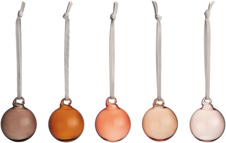 Iittala lasipallo 40mm ruskea 5kpl