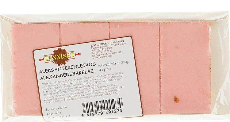Kotileipomo Tanniset 400g Aleksanterin leivos 4kpl