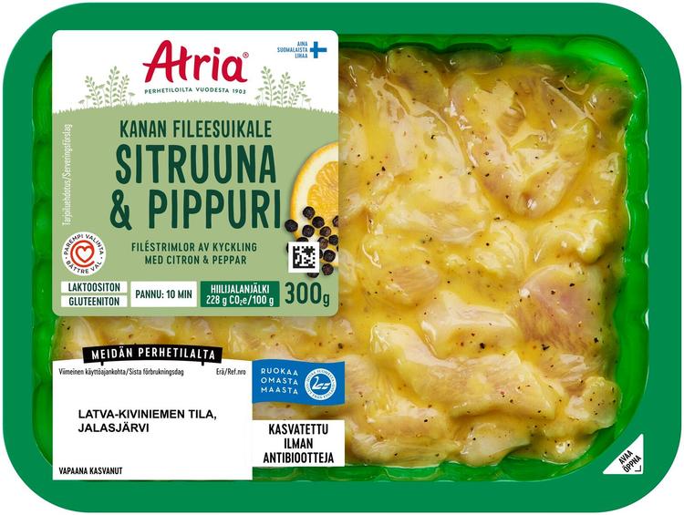 Atria Kanan Fileesuikale Sitruuna & Pippuri 300g