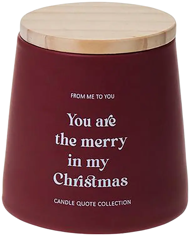 AmandaB tuoksukynttilä Christmas Quote