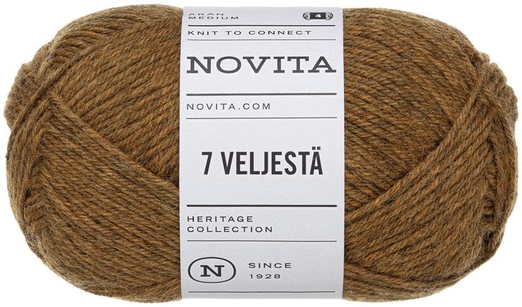Novita lanka 7 Veljestä 100 g kupari 646