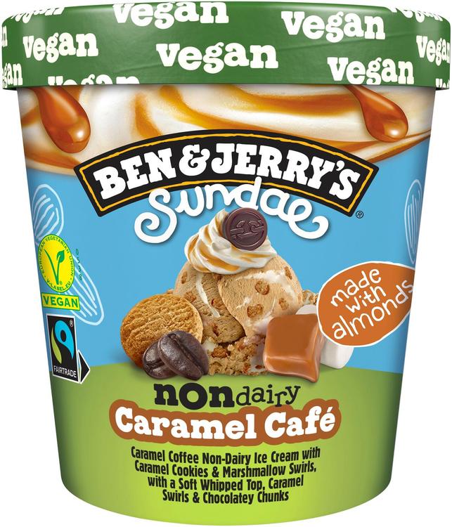 Ben & Jerry's Sundae Non-Dairy Vegan Caramel Café Jäätelö 427ml/323g