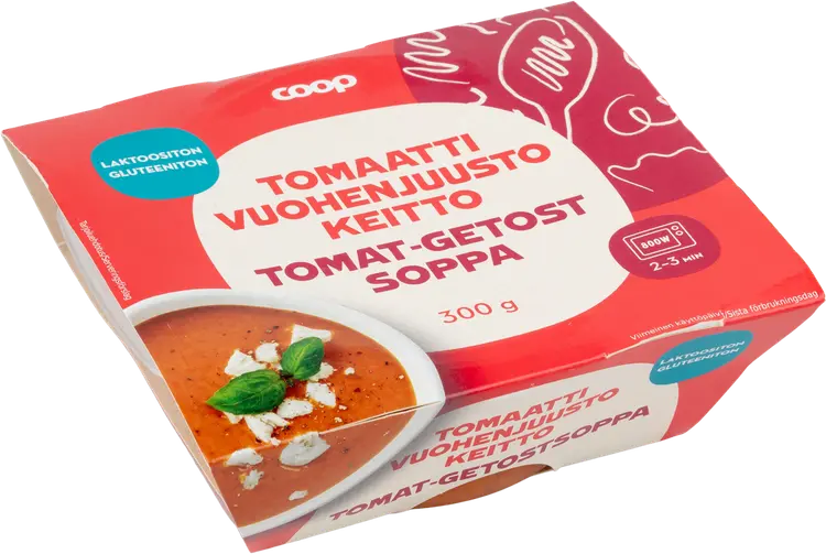 Coop tomaatti-vuohenjuustokeitto 300 g