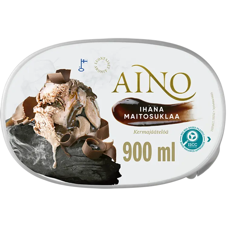 Aino Ihana maitosuklaa kermajäätelö kotipakkaus 530g/900ml
