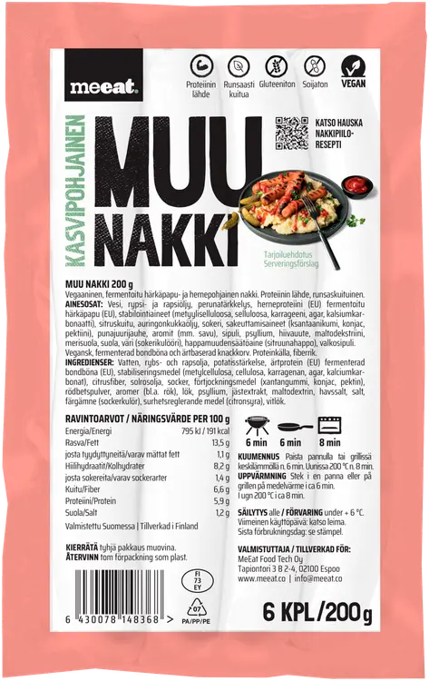 MUU Kasvipohjainen Nakki 200 g