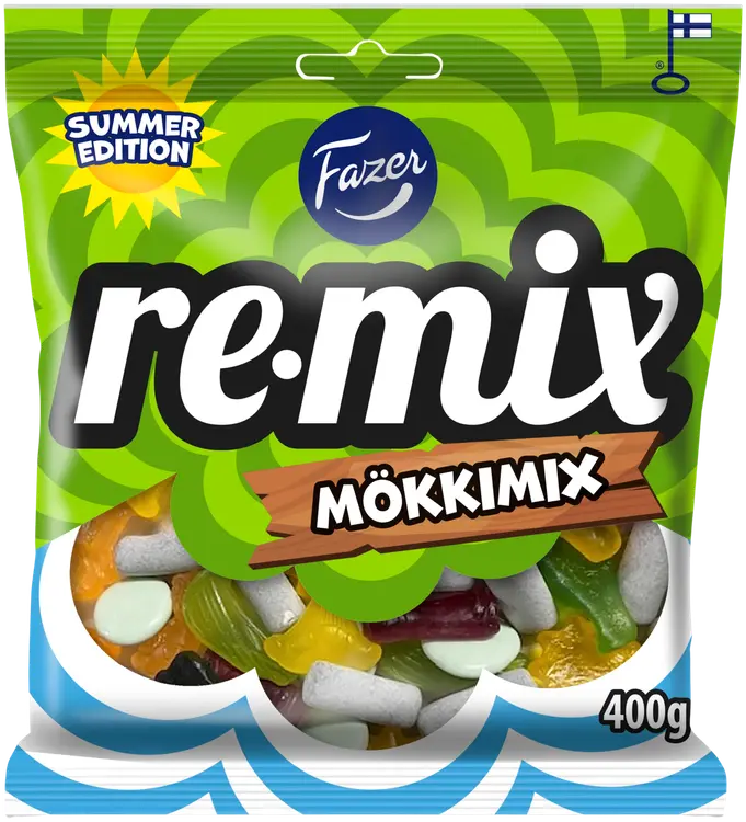 Fazer Remix Mökkimix karkkipussi 400g