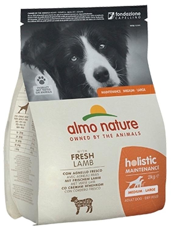 Almo Nature Holistic M-L koiran täysravinto lammas 2 kg