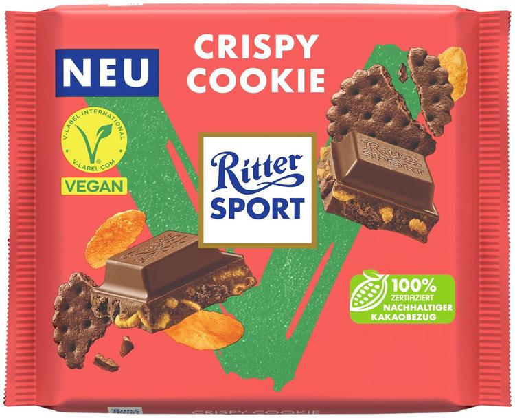 Ritter Sport Crispy Cookie Vegaanisuklaa 100g
