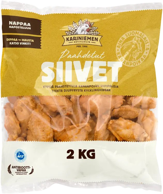 Kariniemen Kananpojan Paahdetut Siivet pakaste 2 kg