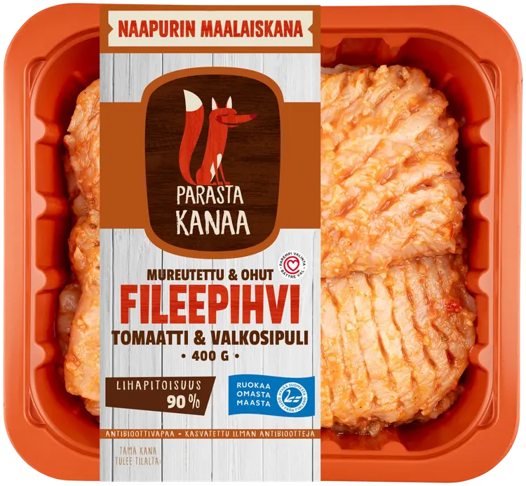 Naapurin Maalaiskanan mureutettu ohutfilee, tomaatti-valkosipuli 400g