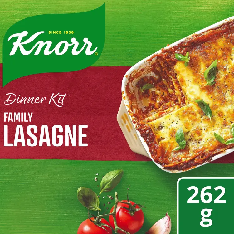 Knorr Lasagne Ateria-aines Ei lisättyä sokeria 262 g