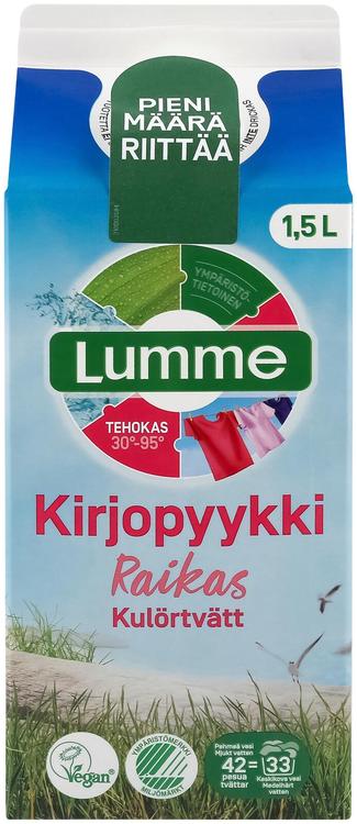 Lumme Kirjopyykki Raikas tiivistetty pyykinpesuneste 1500ml