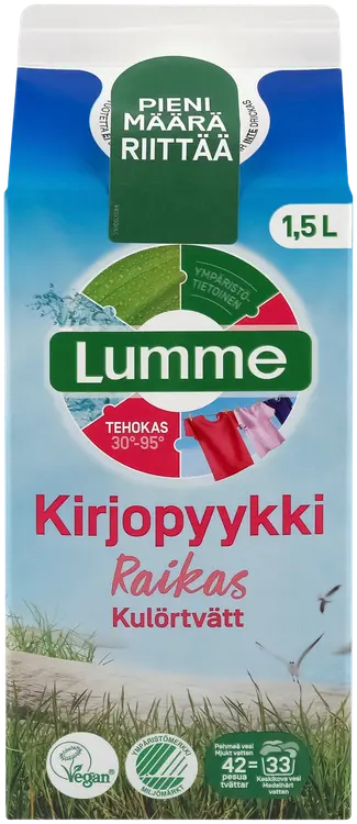 Lumme Kirjopyykki Raikas tiivistetty pyykinpesuneste 1500ml