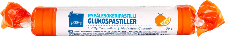 Rainbow appelsiininmakuinen rypälesokeripastilli 39g