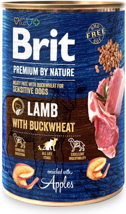 Brit Premium by Nature Lammas-tattari 400 g