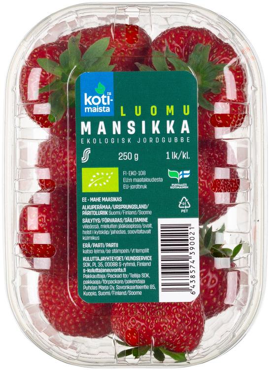 Kotimaista Mansikka 250g Luomu