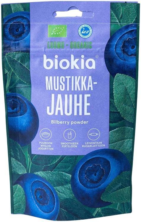 Biokia Luomumustikkajauhe 30g