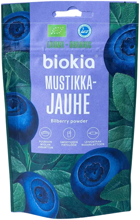 Biokia Luomumustikkajauhe 30g