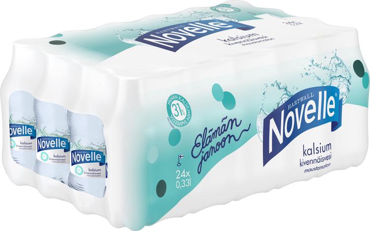 24 x Hartwall Novelle Kalsium kivennäisvesi 0,33 l